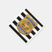Gepersonaliseerde politieparty servetten (Hoek)