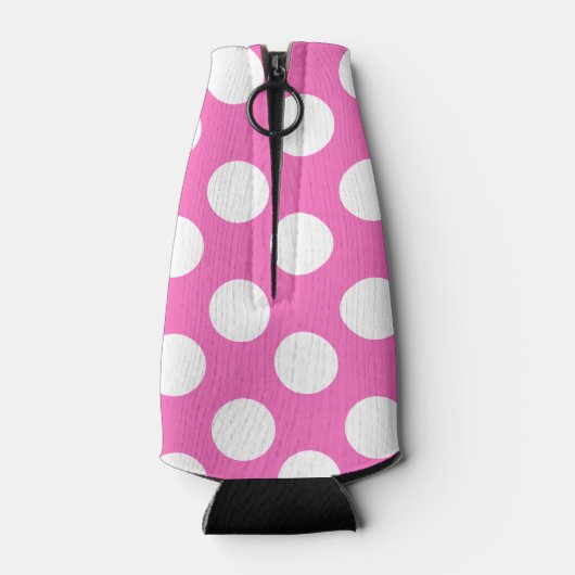 Gepersonaliseerde polka dot fles koeler (Achterkant)
