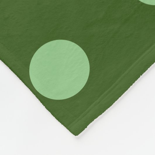 Gepersonaliseerde Polka Dot Gooi Deken (Hunter Gre (Hoek)