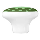 Gepersonaliseerde Polka Dot Keramische Knop (groen (Zijkant)