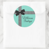 Gepersonaliseerde polka dot lint Stickers (Tas)