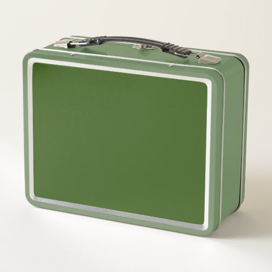 Gepersonaliseerde Polka Dot Metal Lunchbox (Groen) (Achterkant)
