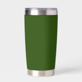 Gepersonaliseerde Polka Dot Thermal Tumbler (Groen Geïsoleerde Drinkbeker (Achterkant)