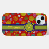 gepersonaliseerde Polka Dots kleur Case-Mate iPhone Case (Achterkant (horizontaal))