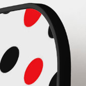 Gepersonaliseerde Polka Dots Laten we Pickleba hal Pickleball Paddle (Links Detail)