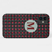 gepersonaliseerde polka-punten Case-Mate iPhone case (Achterkant (horizontaal))