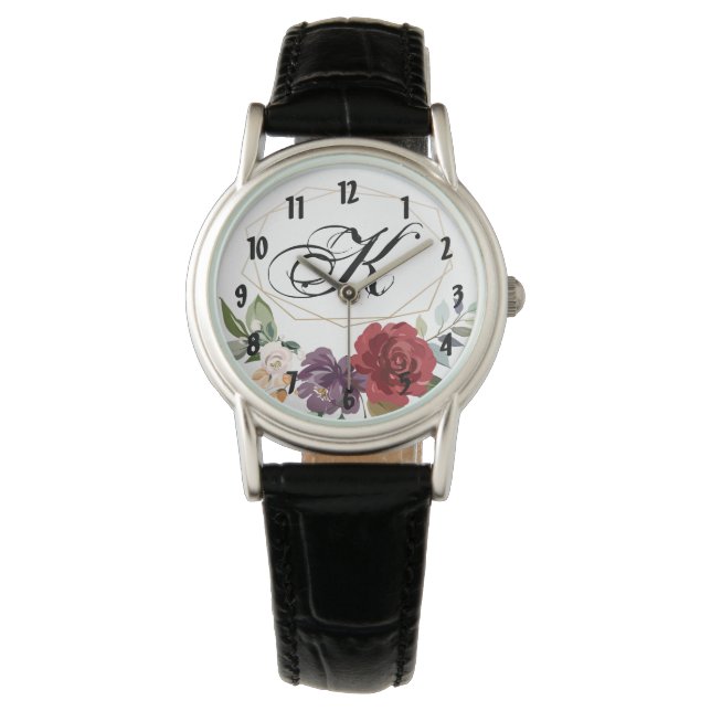 Gepersonaliseerde polshorloge wit rozen goud Ge Horloge (Voorkant)
