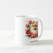 Gepersonaliseerde Pommerse Mok met Naam Sjabloon (Voorkant rechts)