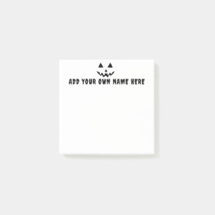 Gepersonaliseerde pompoen Halloween Jouw naam Post-it® Notes