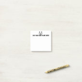 Gepersonaliseerde pompoen Halloween Jouw naam Post-it® Notes (Op bureau)