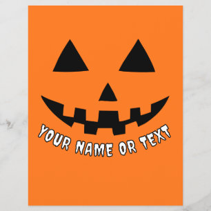Gepersonaliseerde Pompoen Halloween Naam & AANGEPA Flyer