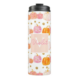 Gepersonaliseerde Pompoen Patroon Thermische Tumbl Thermosbeker