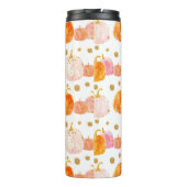 Gepersonaliseerde Pompoen Patroon Thermische Tumbl Thermosbeker (Achterkant)