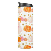 Gepersonaliseerde Pompoen Patroon Thermische Tumbl Thermosbeker (Geroteerd rechts)