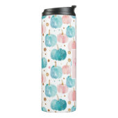 Gepersonaliseerde Pompoen Patroon Thermische Tumbl Thermosbeker (Gedraaid links)