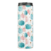 Gepersonaliseerde Pompoen Patroon Thermische Tumbl Thermosbeker (Achterkant)