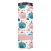 Gepersonaliseerde Pompoen Patroon Thermische Tumbl Thermosbeker (Achterkant)