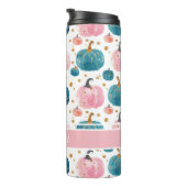 Gepersonaliseerde Pompoen Patroon Thermische Tumbl Thermosbeker (Geroteerd rechts)