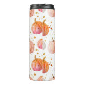 Gepersonaliseerde Pompoen Patroon Thermische Tumbl Thermosbeker (Achterkant)