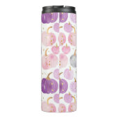 Gepersonaliseerde Pompoen Patroon Thermische Tumbl Thermosbeker (Achterkant)