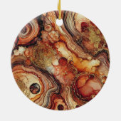 Gepersonaliseerde Pompoen Spice Autumnal Alcohol I Keramisch Ornament (Achterkant)