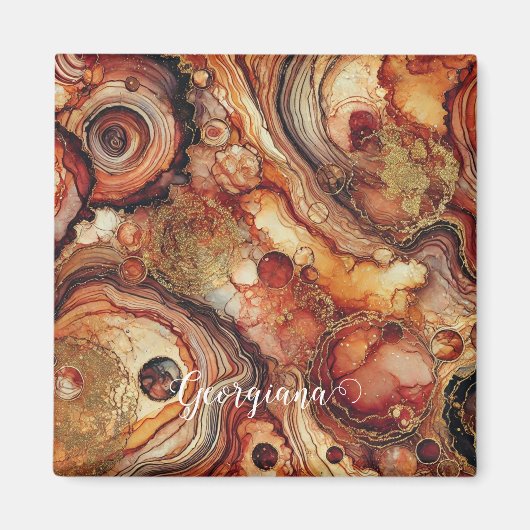 Gepersonaliseerde Pompoen Spice Autumnal Alcohol I Magneet (Voorkant)