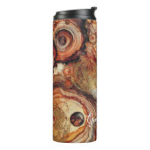 Gepersonaliseerde Pompoen Spice Autumnal Alcohol I Thermosbeker (Gedraaid links)