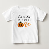 Gepersonaliseerde pompoen Sweet Een 1e verjaardag (Voorkant)