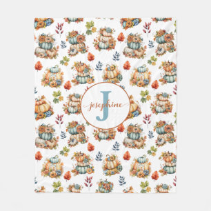 Gepersonaliseerde Pompoenen Country Chic Fleece De Deken