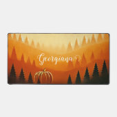 Gepersonaliseerde pompoenoogst herfstoogst bureaumat (Voorkant)