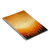 Gepersonaliseerde pompoenoogst herfstoogst notitieboek (Rechterzijde)