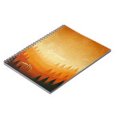 Gepersonaliseerde pompoenoogst herfstoogst notitieboek (Linkerzijde)