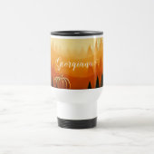 Gepersonaliseerde pompoenoogst herfstoogst reisbeker (Center)