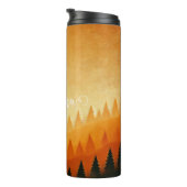 Gepersonaliseerde pompoenoogst herfstoogst thermosbeker (Geroteerd rechts)