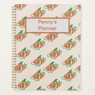 Gepersonaliseerde pompoenplanner planner