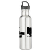 Gepersonaliseerde Pontoon Boat Water Bottle Waterfles (Achterkant)