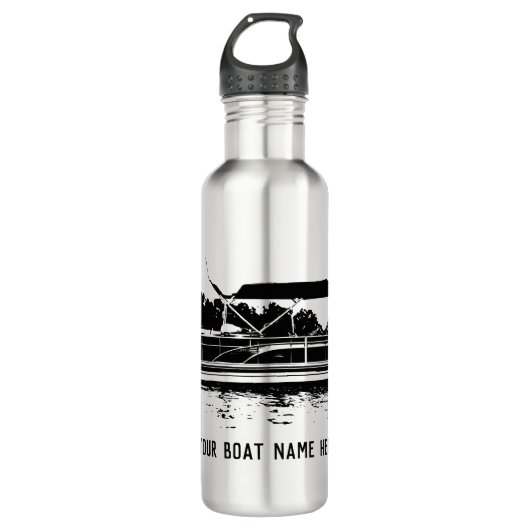 Gepersonaliseerde Pontoon Boat Water Bottle Waterfles (Voorkant)