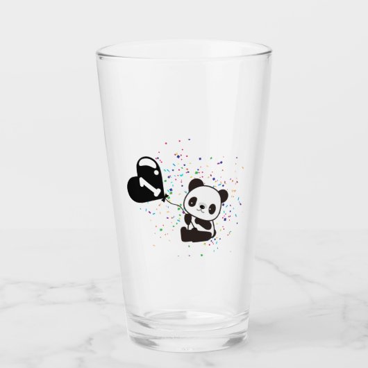 Gepersonaliseerde Pooh Waterverf Eerste Verjaardag Glas (Voorkant)