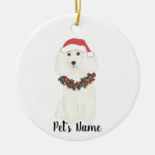 Gepersonaliseerde pool (wit) keramisch ornament (Voorkant)