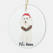 Gepersonaliseerde pool (wit) keramisch ornament (Links)