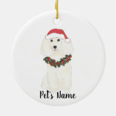 Gepersonaliseerde pool (wit) keramisch ornament (Achterkant)