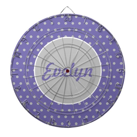 Gepersonaliseerde pooldartboard voor dames (Lavend Dartbord (Voorkant)