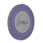 Gepersonaliseerde pooldartboard voor dames (Lavend Dartbord (Voorkant Links)