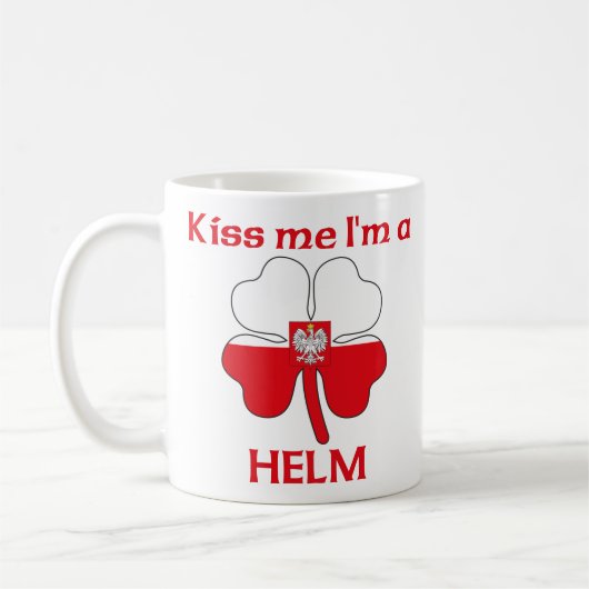 Gepersonaliseerde Poolse Kus Ik ben Helm Koffiemok (Links)