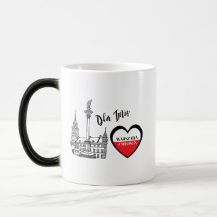 Gepersonaliseerde Poolse Warschau Met Liefde Erfgo Magische Mok