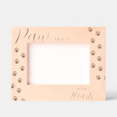 Gepersonaliseerde "pootafdrukken op ons hart" Pet Gegraveerde Lijstjes (Voorkant)