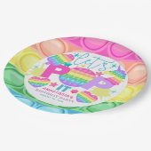 Gepersonaliseerde Pop Deze dag Papieren Bordje (Gekanteld)