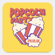 Gepersonaliseerde Popcorn Party