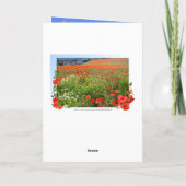 Gepersonaliseerde Poppy Field Happy Birthday Kaart (Achterkant)