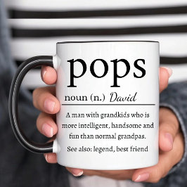Gepersonaliseerde Pops Definitie Tweekleurige Koffiemok